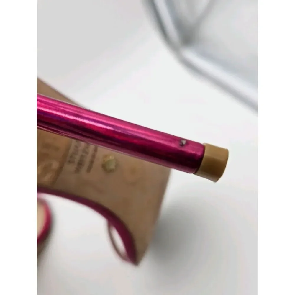 Stuart Weitzman Nudistcurve 100 Stilleto Heel in Pink Fushia Iridesent Women 9